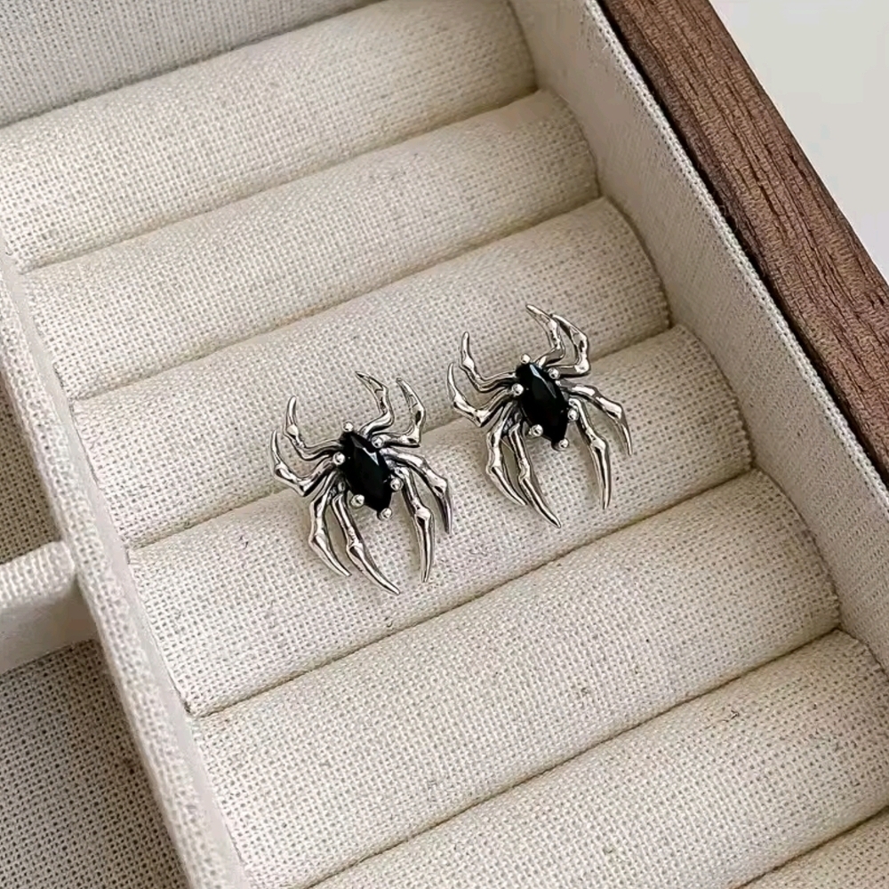 Silver Statement Earrings View 3